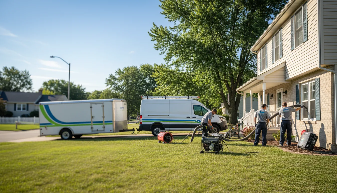 Flooded Basement Restoration And Cleanup With Repair in Carbondale, KS near me